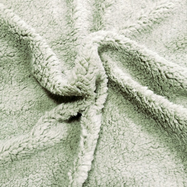 Grey Sherpa Fleece Fabric Grey Sherpa Fleece Material